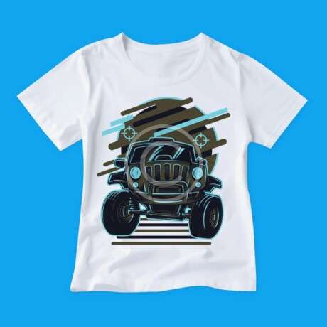 Military truck print